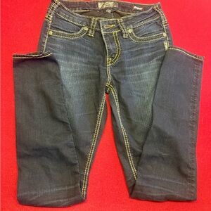 Silver Jeans Women's Dark Indigo Straight Leg Jeans